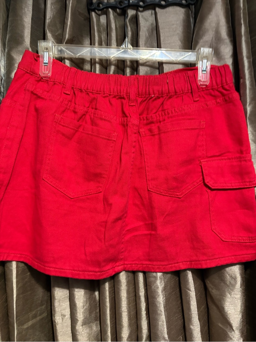SHEIN Red Curve 1XL Mini Skirt with Side Pocket Detail ↔️17↕️16 #1992 - Picture 5 of 6